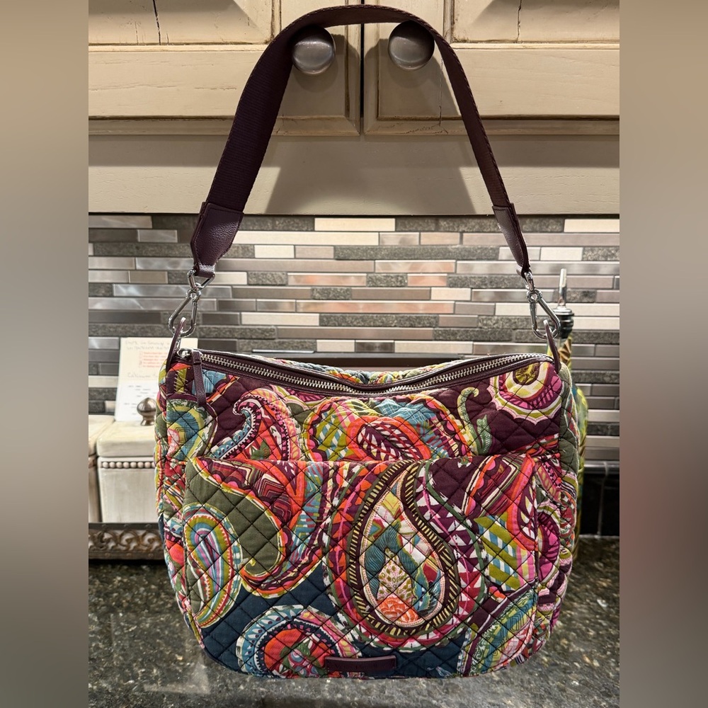 Vera Bradley Multicolor Paisley Quilted Shoulder Bag